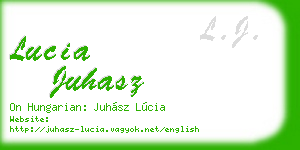 lucia juhasz business card